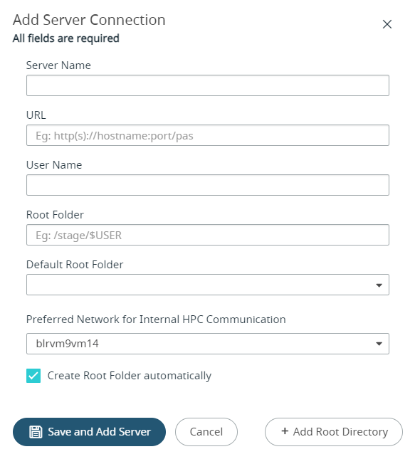 Add Server Connection