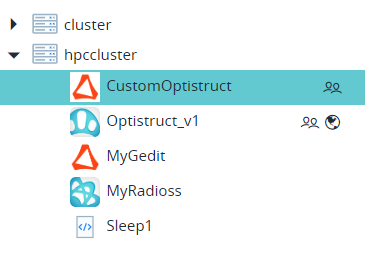 Applications Panel