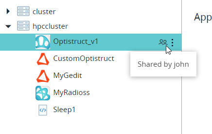 Shared Application Definition