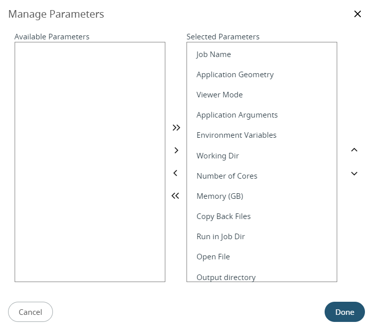 Manage Parameters