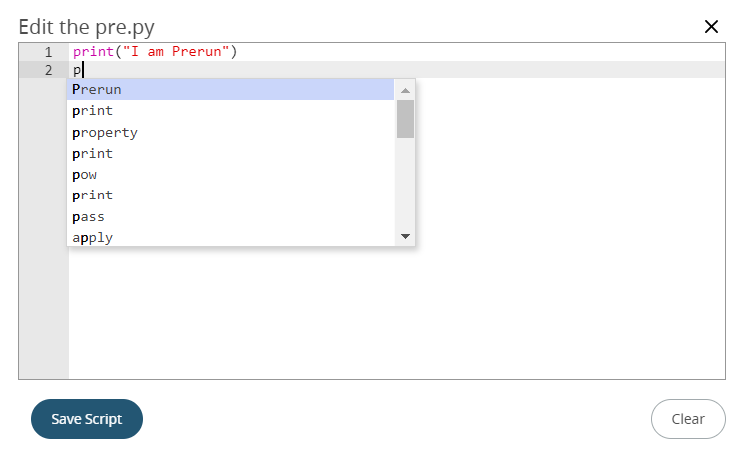 Script Editor