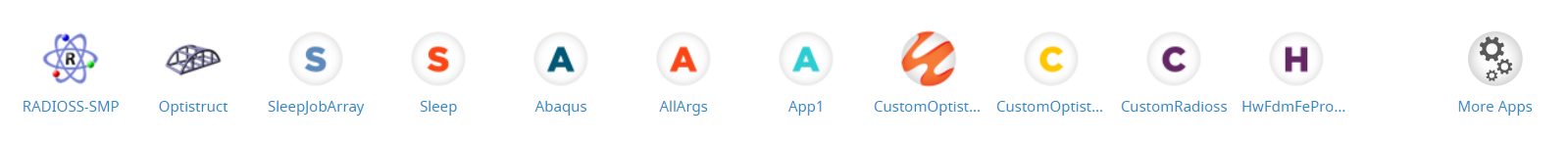 List of Applications/Solvers