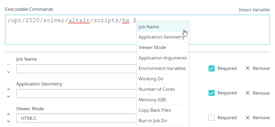 Parameters List
