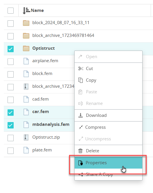 File or Folder Selection