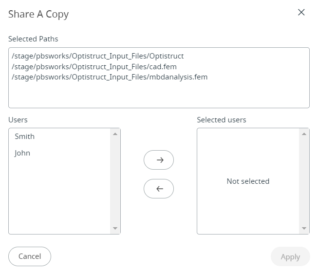 Share a Copy with Users