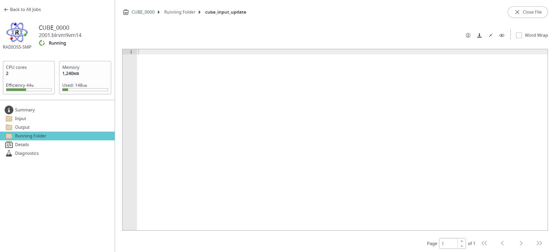 Opened File