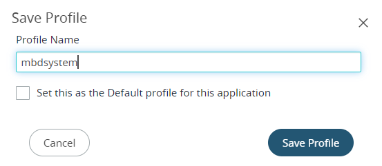 Update Saved Profile