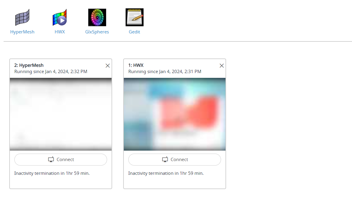 Remote Desktops List