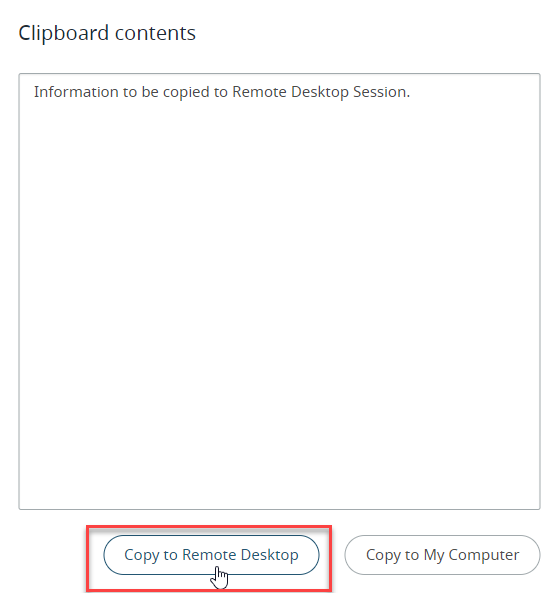 Copy Clipboard Information to Remote