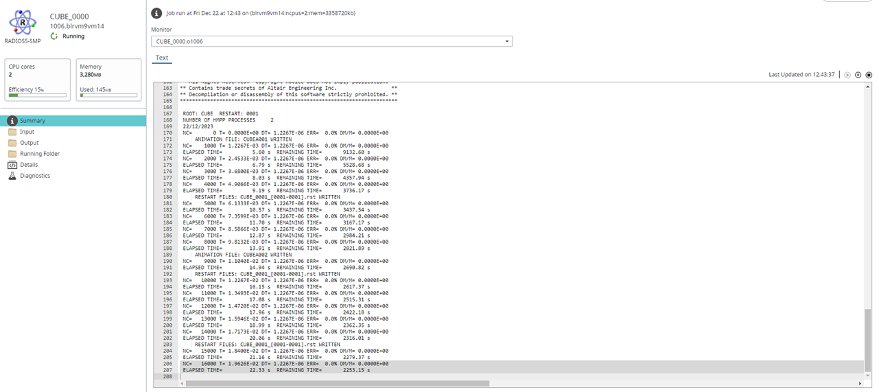 Summary Tab