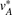 %FontSize=10
%TeXFontSize=10
\documentclass{article}
\usepackage{amsmath}
\pagestyle{empty}
\begin{document}
$
v_A^\ast
$
\end{document}