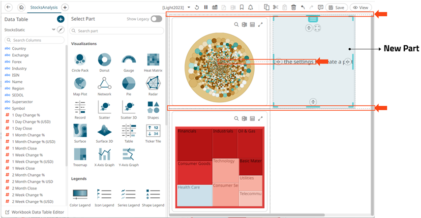 Dashboard Canvas Grid Lines