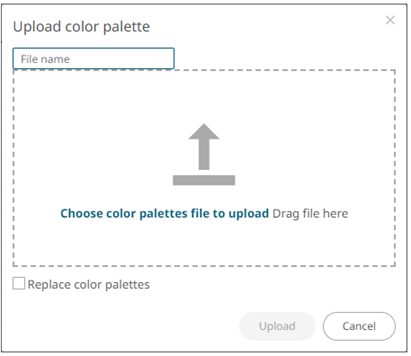 Define the Color Palettes Settings of a Theme