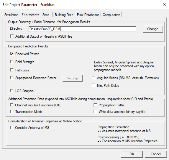 Specifying the Output Folder for the Prediction Results