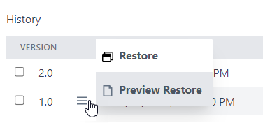 Preview Restore