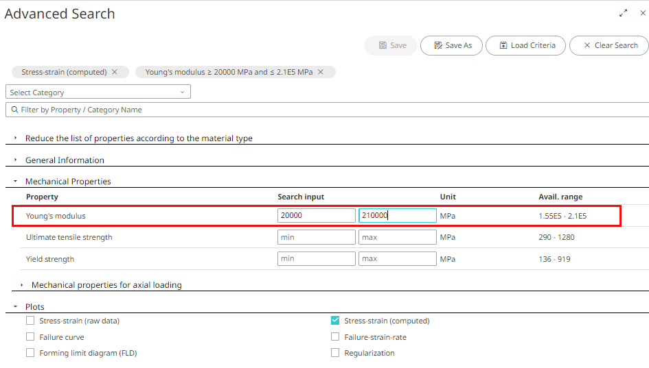 Search Input Values